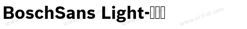 BoschSans Light字体转换